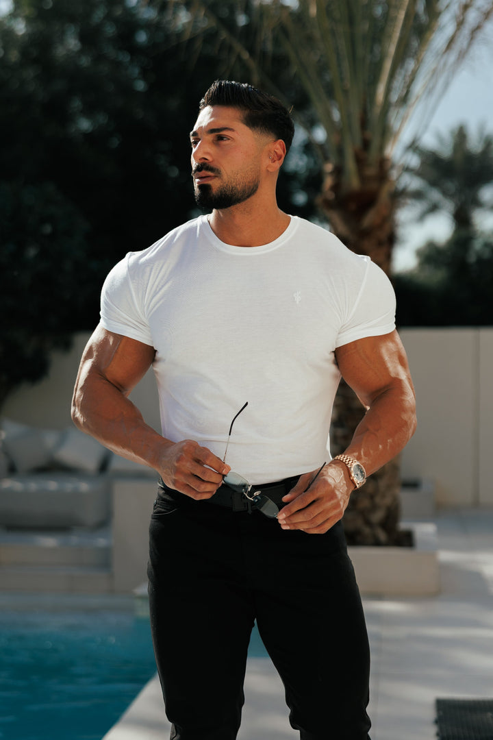 White Crew T Shirt