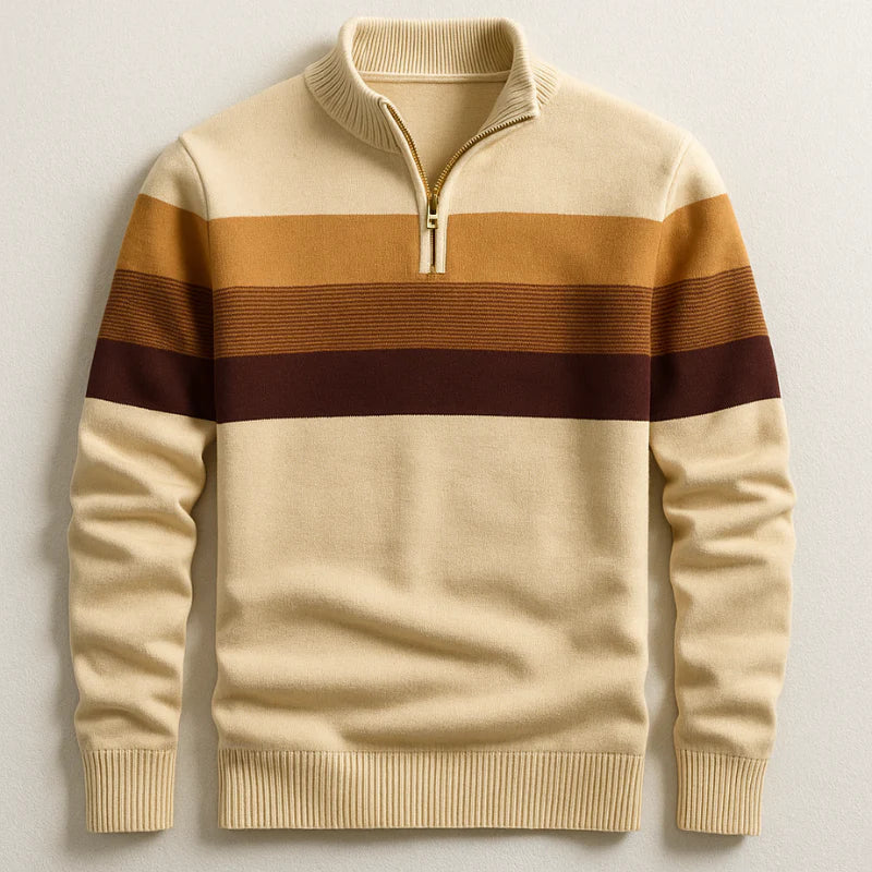 ALLAN STRIPE PULLOVER | REFINED COMFORT