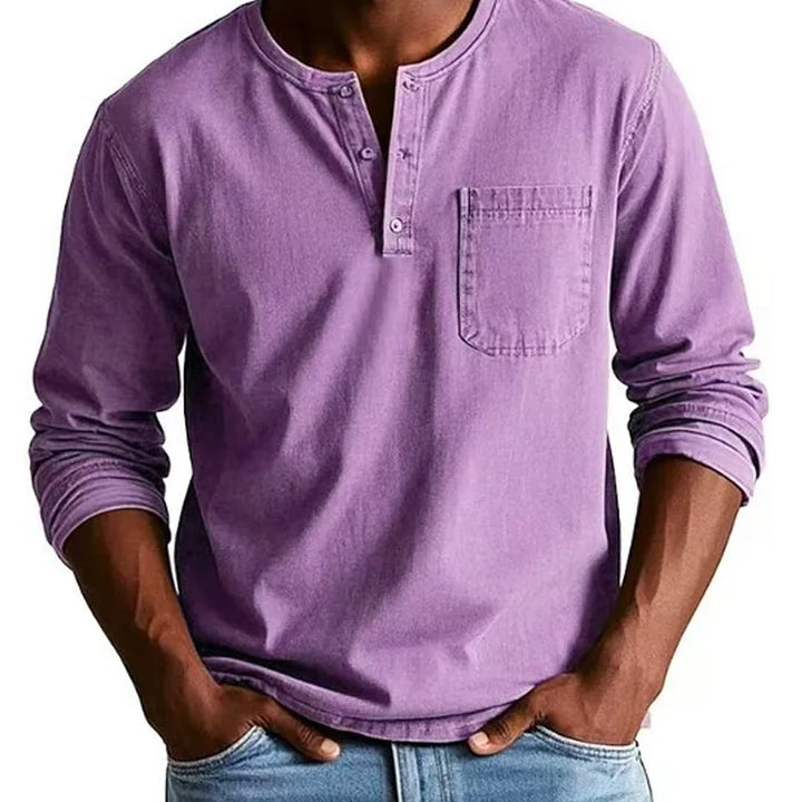 Vintage zipPocket Long-Sleeve Shirt