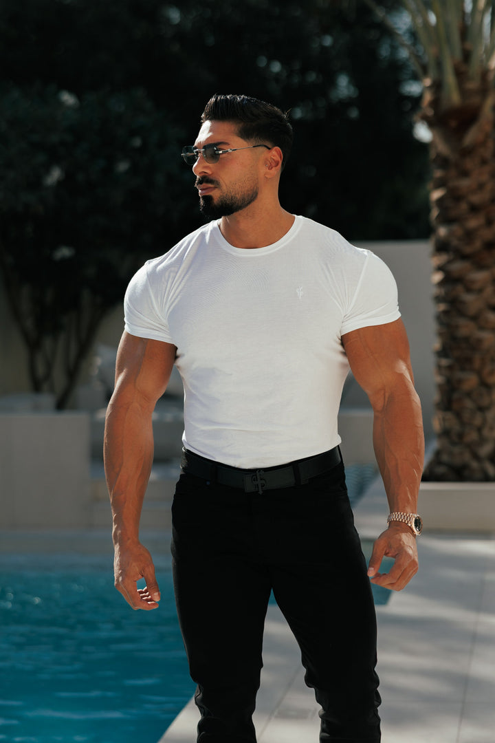 White Crew T Shirt