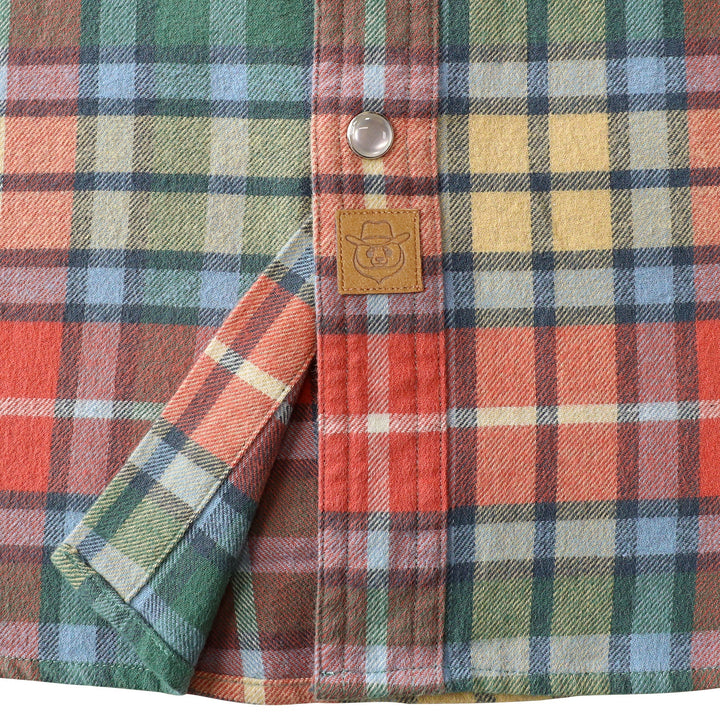 Dubinik® Men's Long Sleeve Pearl Snap Midweight Flannel Casual Western Cowboy Plaid Shirts 100% Cotton#36010 Tall size in stock now!