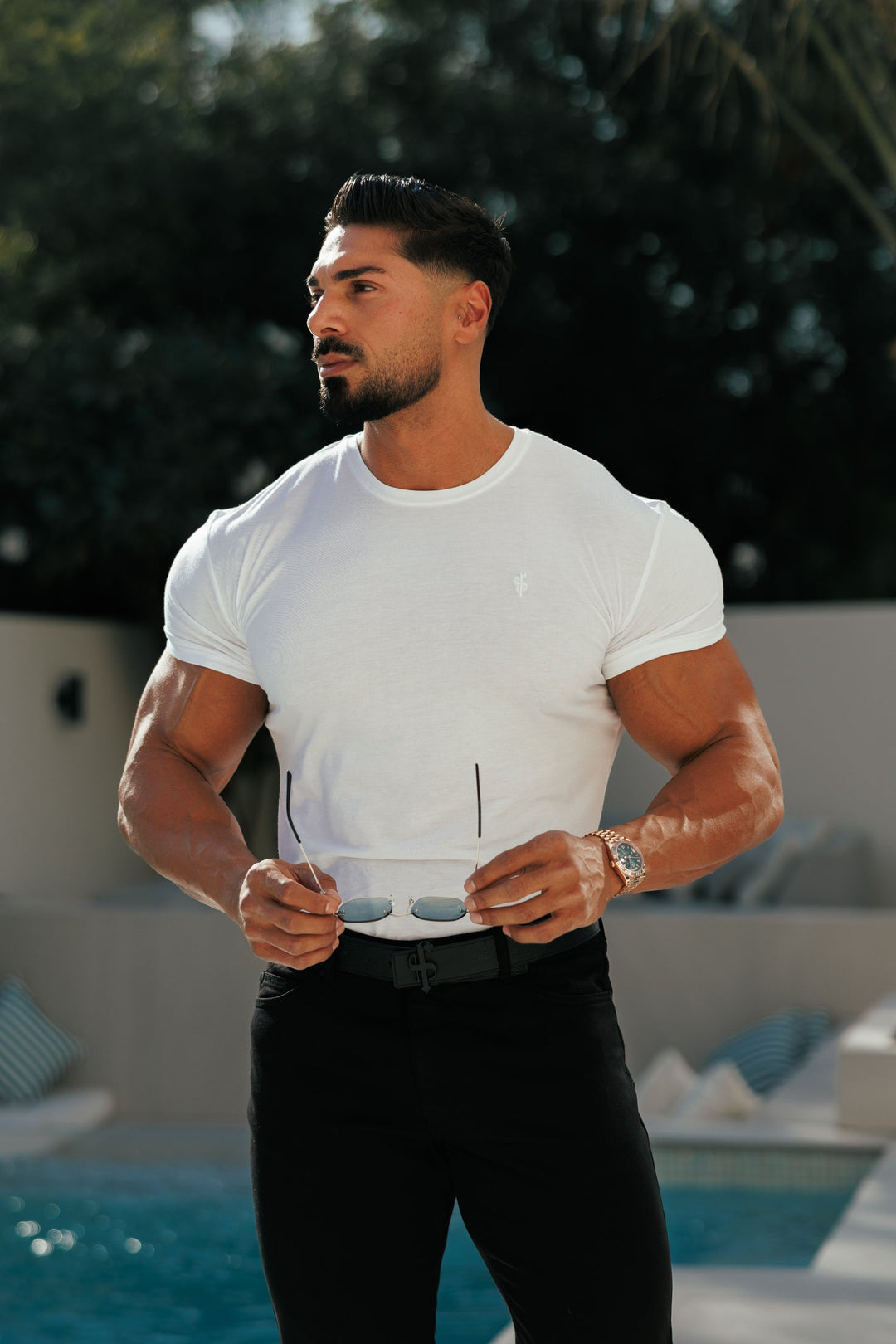White Crew T Shirt