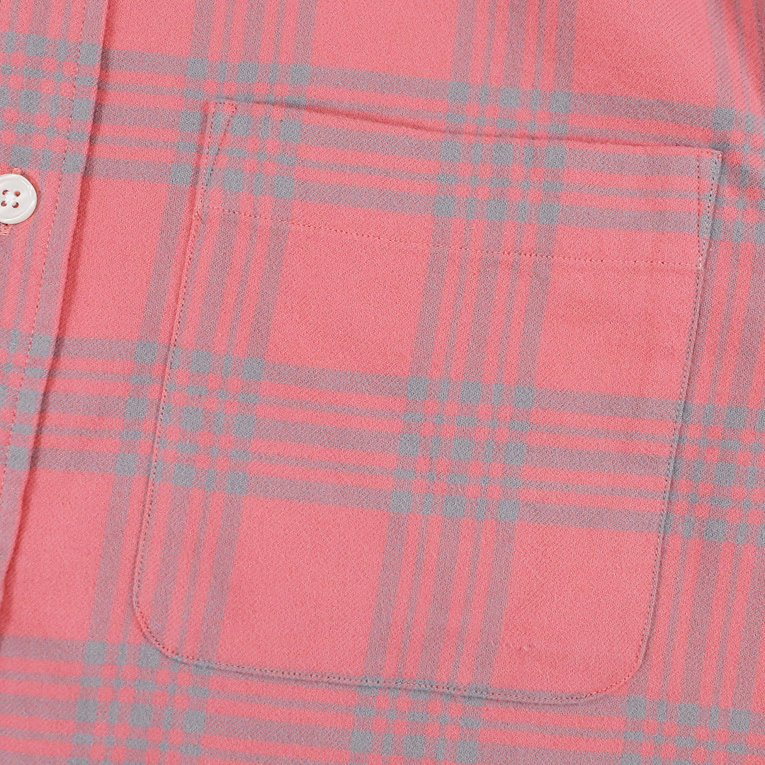 Dubinik® 100% Cotton Mens Flannel Shirts Long Sleeve Plaid Soft Casual Button Down Shirt Men#66024
