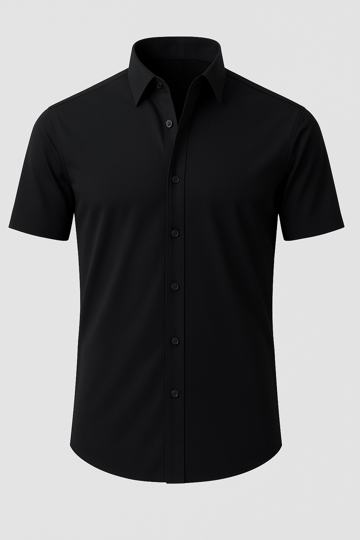 Non-Iron Stretch Shirt – Transparent Buttons