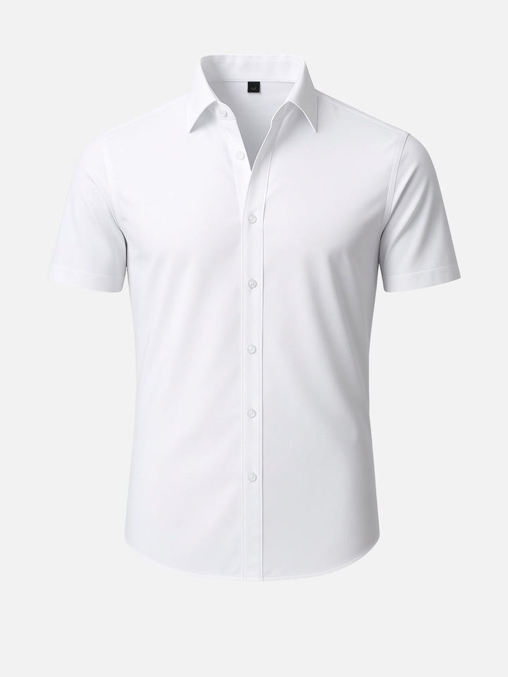 Non-Iron Stretch Shirt – Transparent Buttons