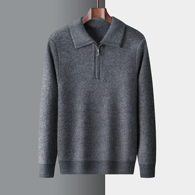 Knit Quarter Zip Sweater