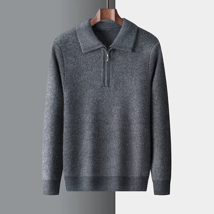 Knit Quarter Zip Sweater