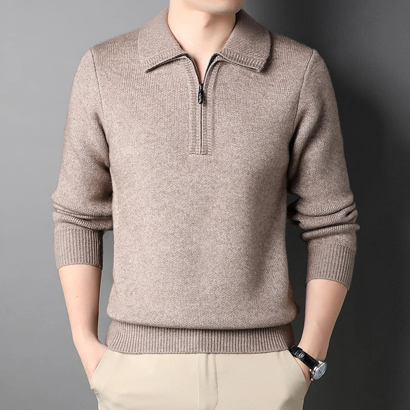 Knit Quarter Zip Sweater