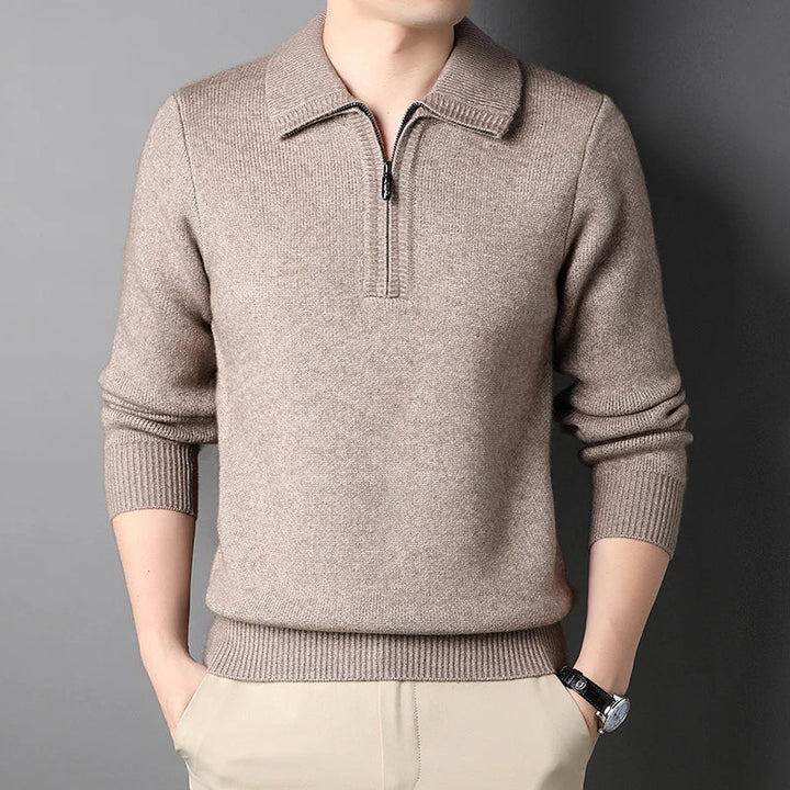 Knit Quarter Zip Sweater