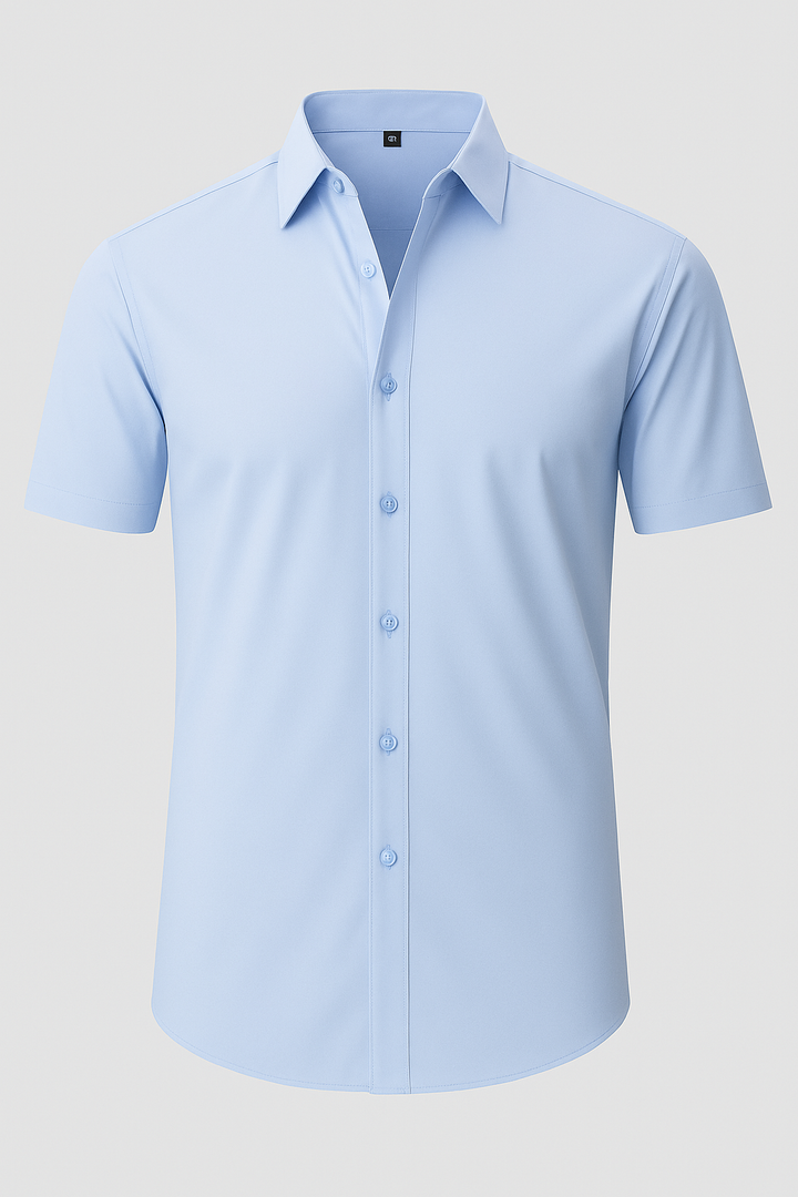 Non-Iron Stretch Shirt – Transparent Buttons