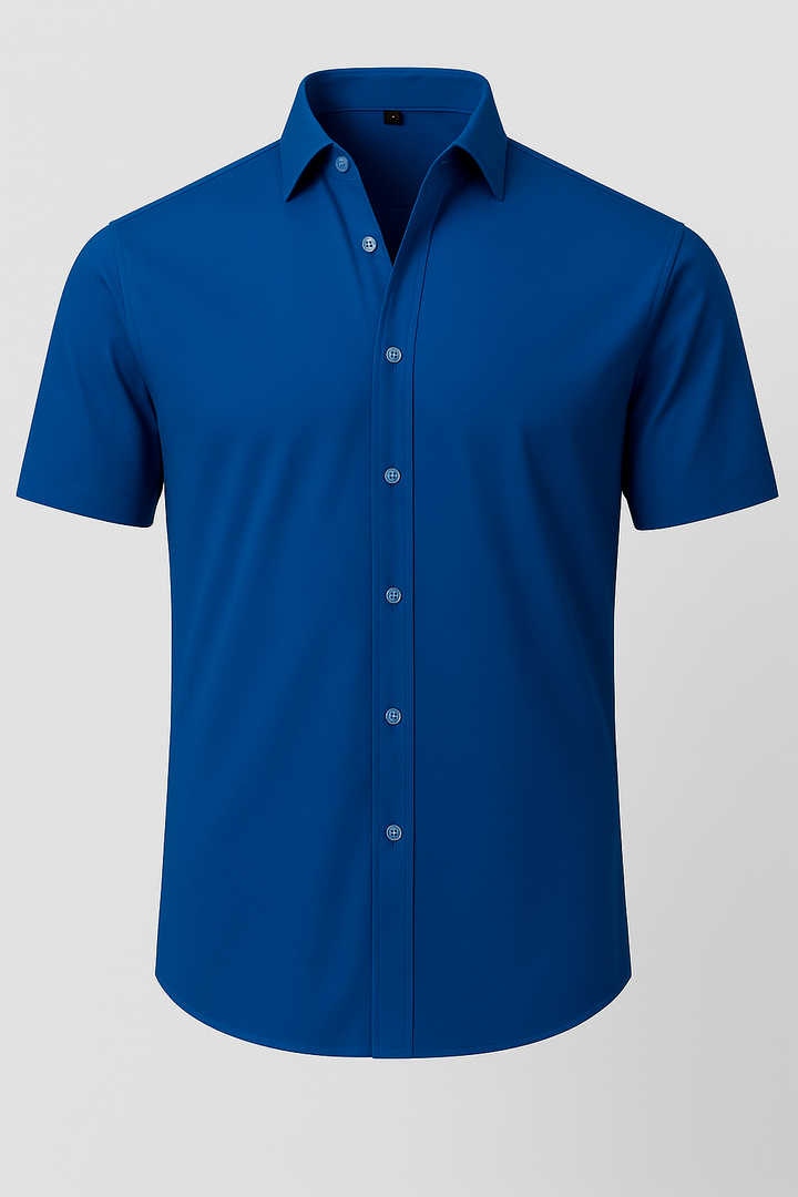 Non-Iron Stretch Shirt – Transparent Buttons