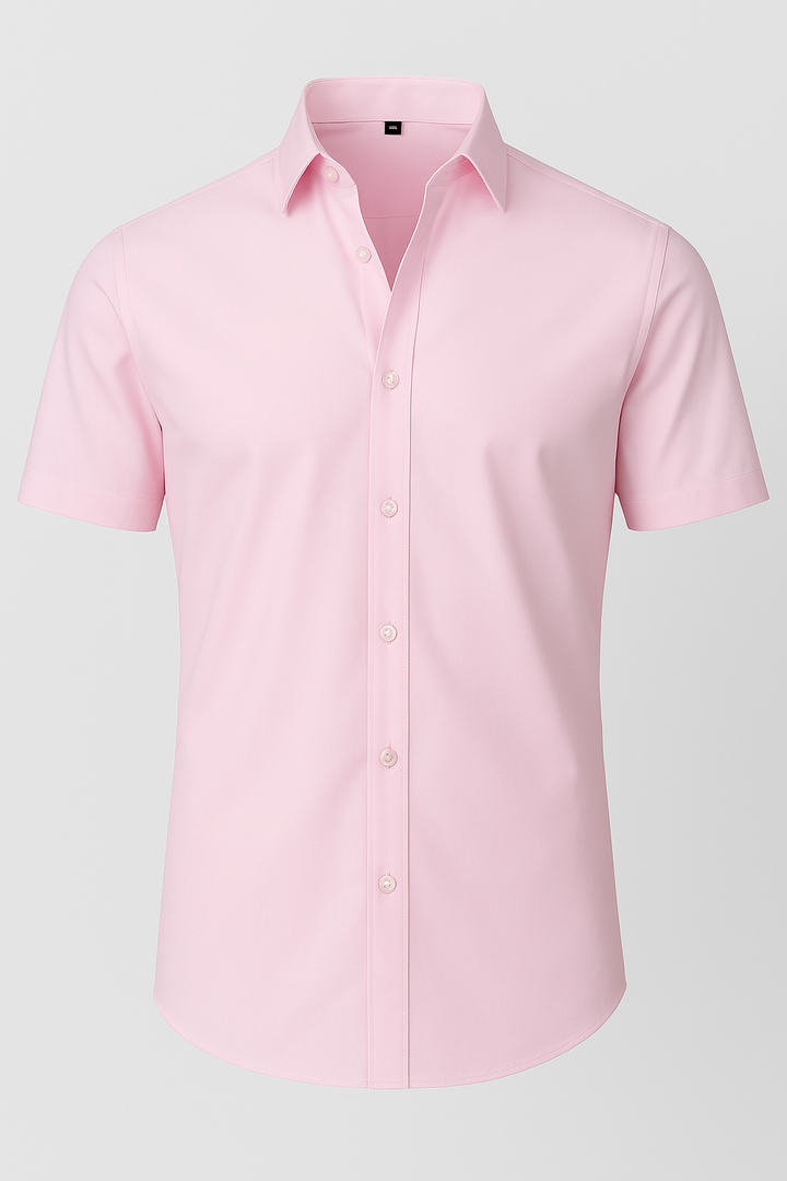Non-Iron Stretch Shirt – Transparent Buttons