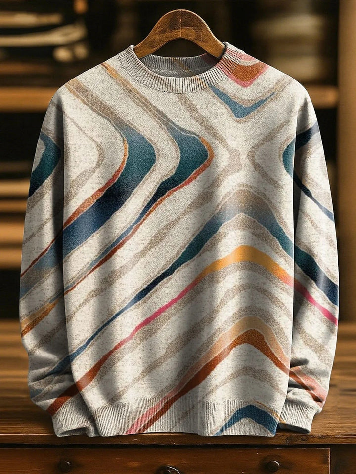 Geometry Color Casual Suit Pants