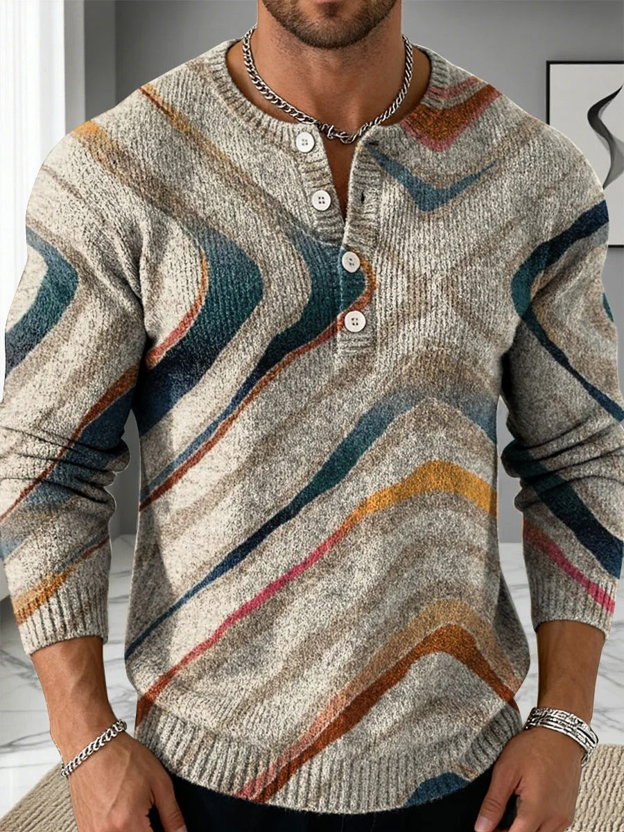 Geometry Color Casual Suit Pants