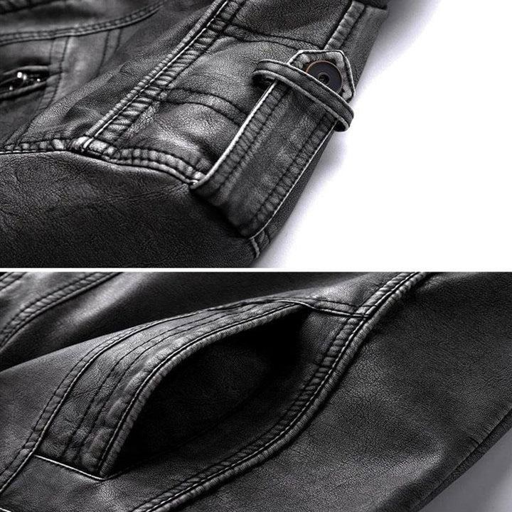 Denim Leather Jacket