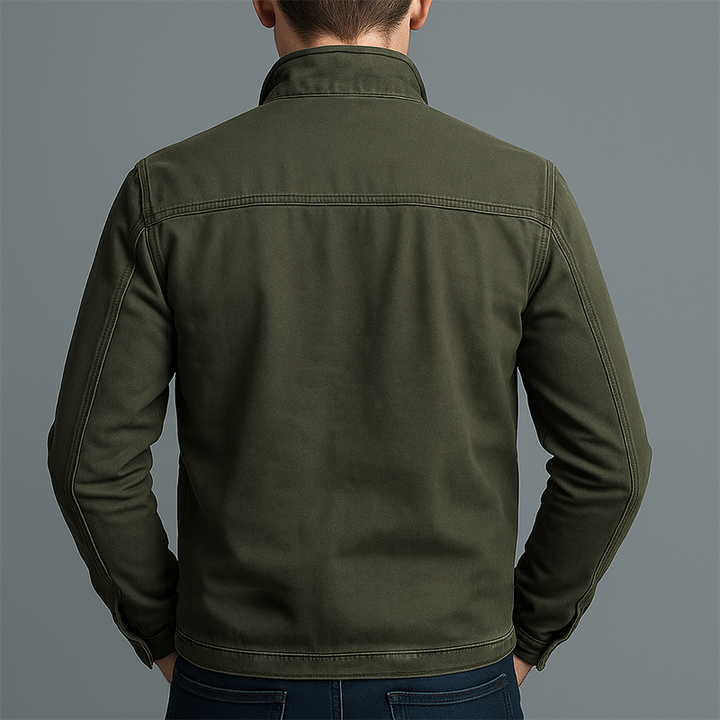 Western Vintage Cotton Zip Jacket